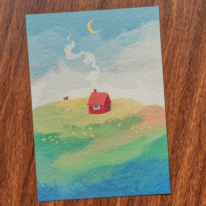 Little Red House Postcard Set