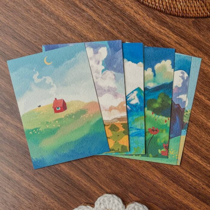 Little Red House Postcard Set