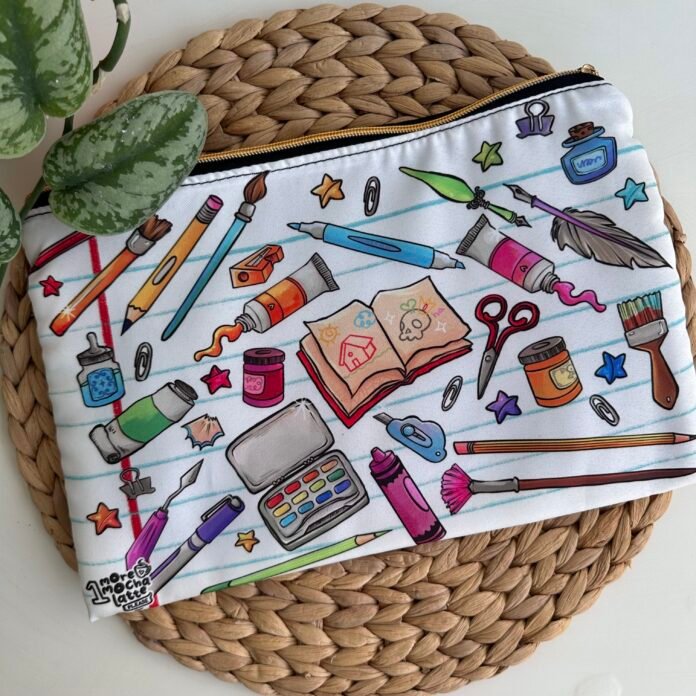 Art Supplies Pouch – White