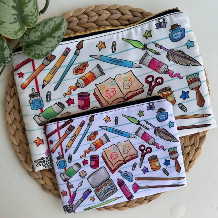 Art Supplies Pouch – White